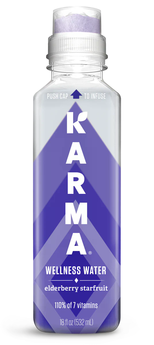 Karma Wellness Water Elderberry Starfruit 18oz