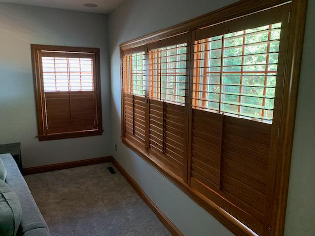 Transform your home with these stunning Wood Shutters! This classic style is the perfect addition to every room in this beautiful home.  BudgetBlindsMankato  WoodShutters  ShutterAtTheBeauty  FreeConsultation  WindowWednesday