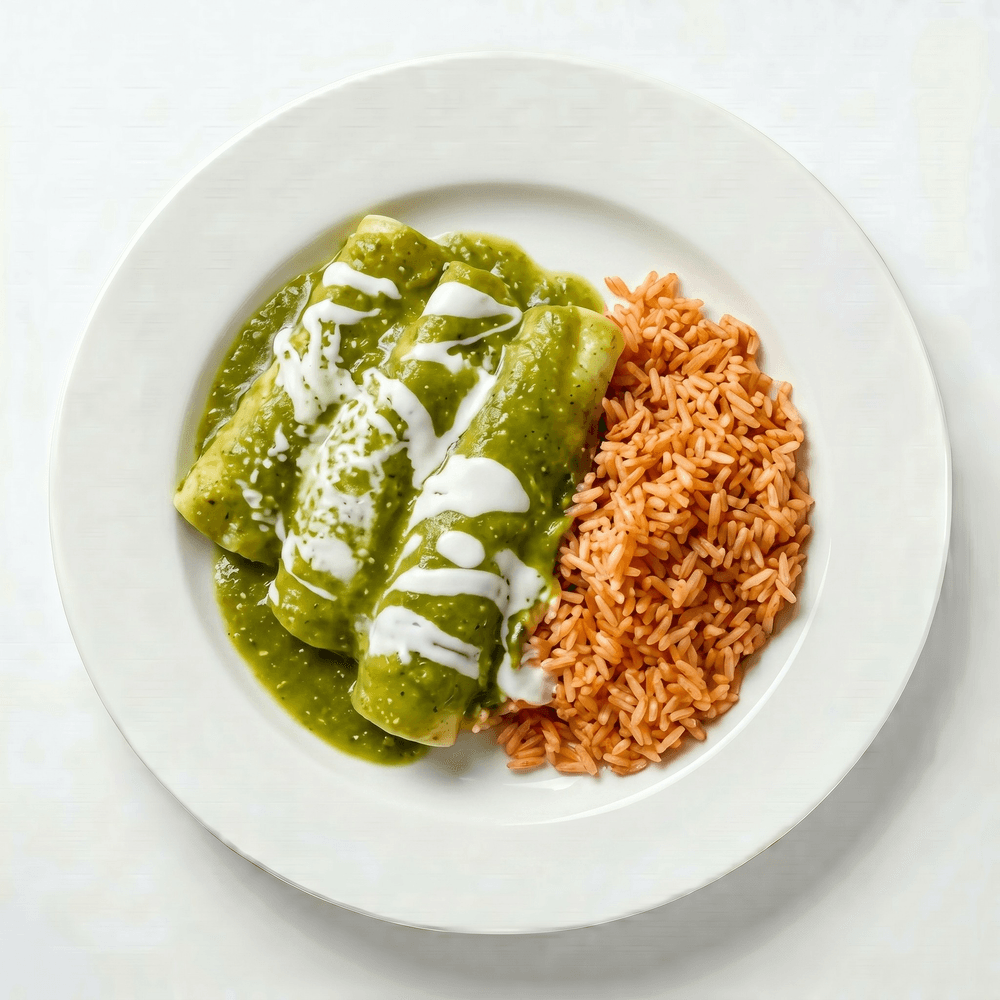 Spinach and Chicken Enchiladas