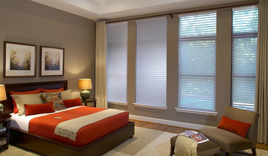 Rest easy with the peak light and privacy protection from Sheer Shades by Budget Blinds!