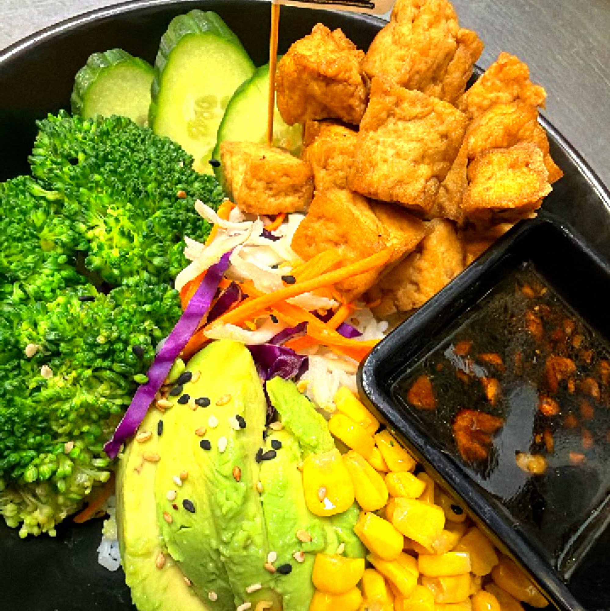 Crispy Tofu Teriyaki Bowl
