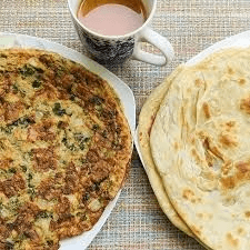 3 Egg Omelette w/ Paratha