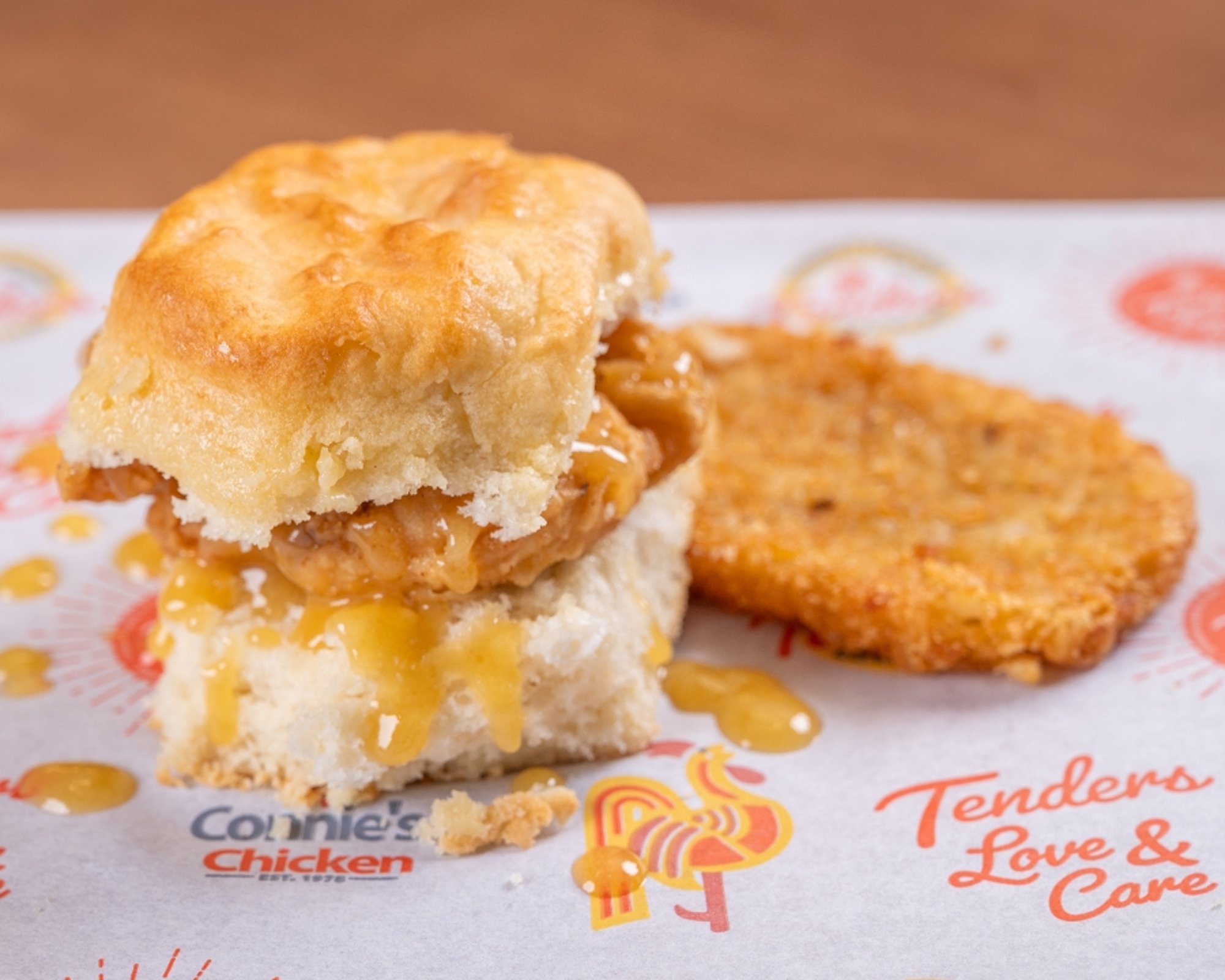 # 6 Honey Butter Chicken Biscuit Combo