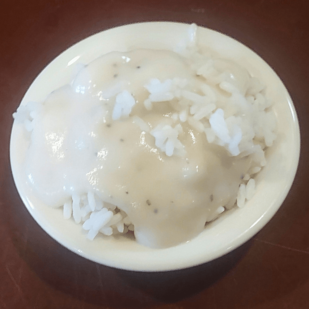 Rice & White Gravy