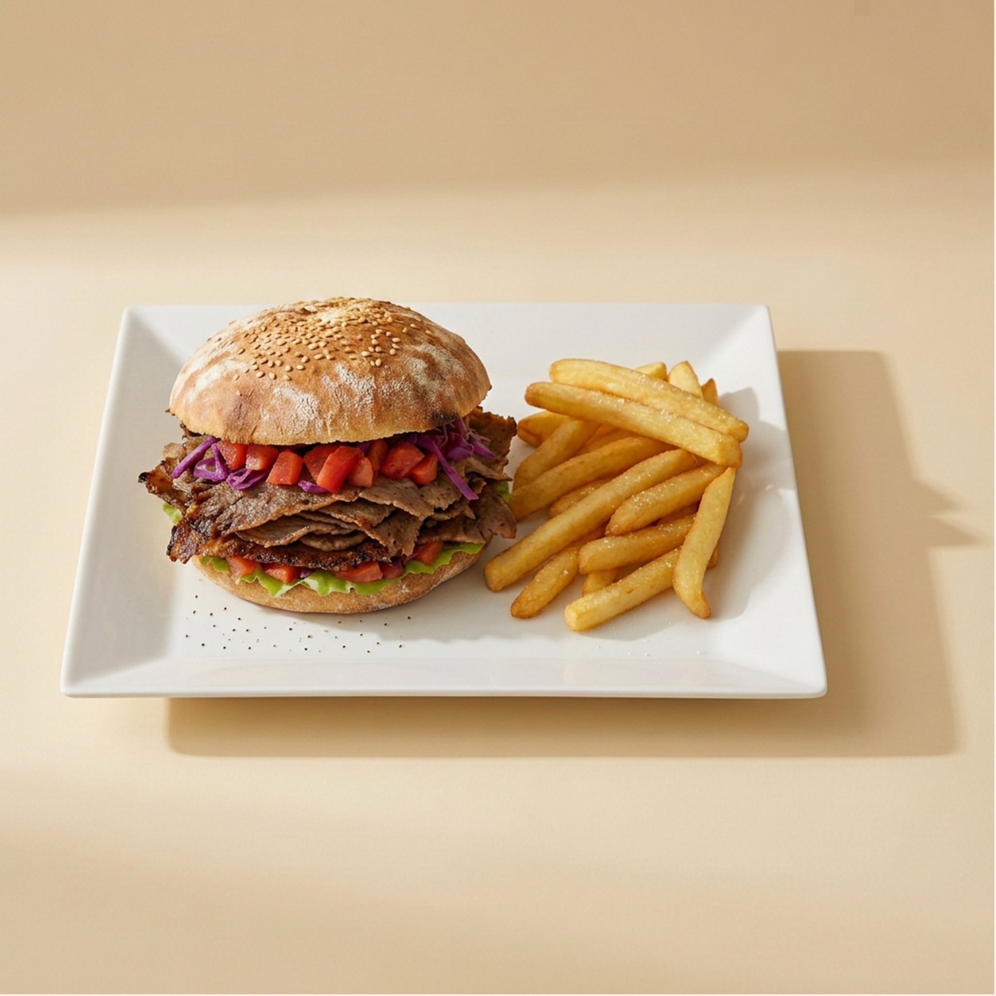 Beef Doner Sandwich Combo