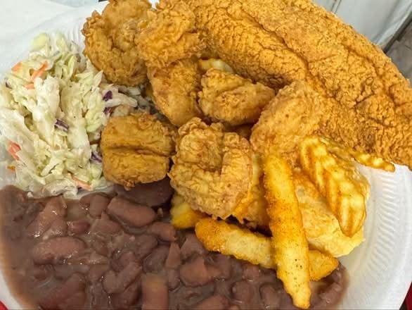 6. Catfish & Shrimp Platter
