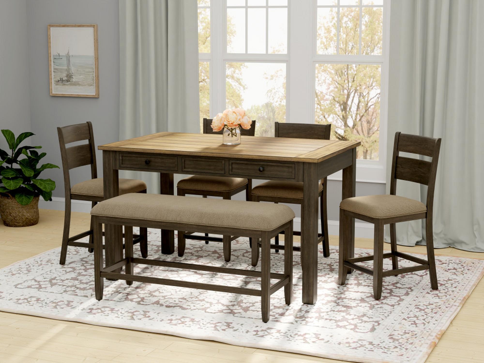 Sarasota 6 - Piece Dining Set with Bench