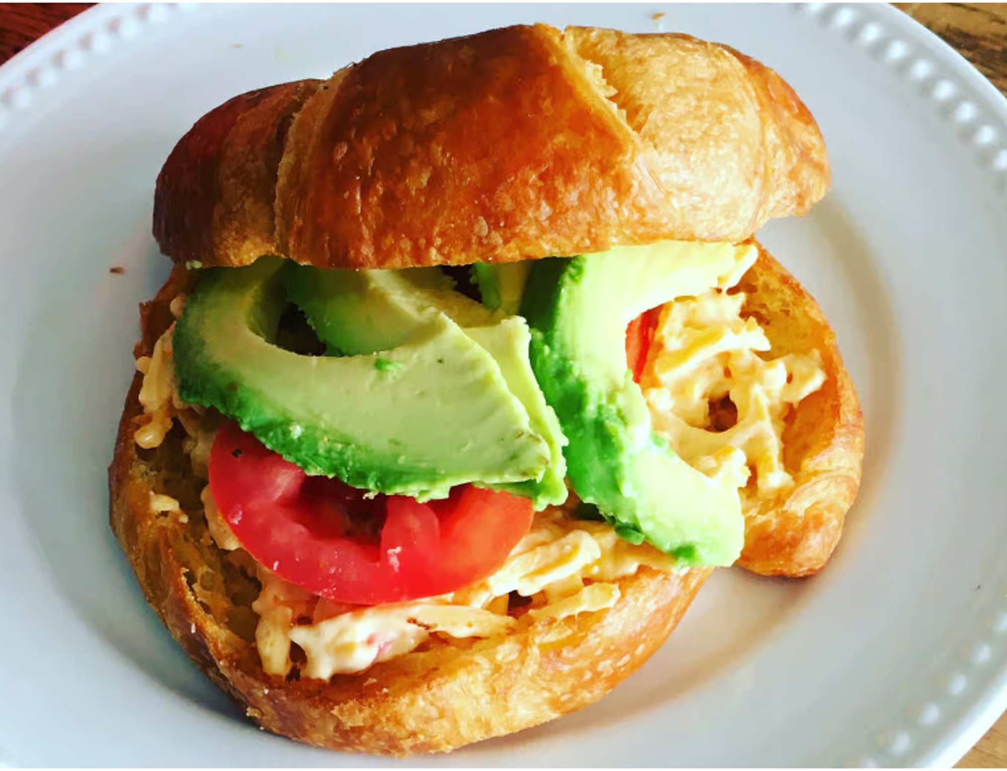 Avocado Pimento Cheese Croissant