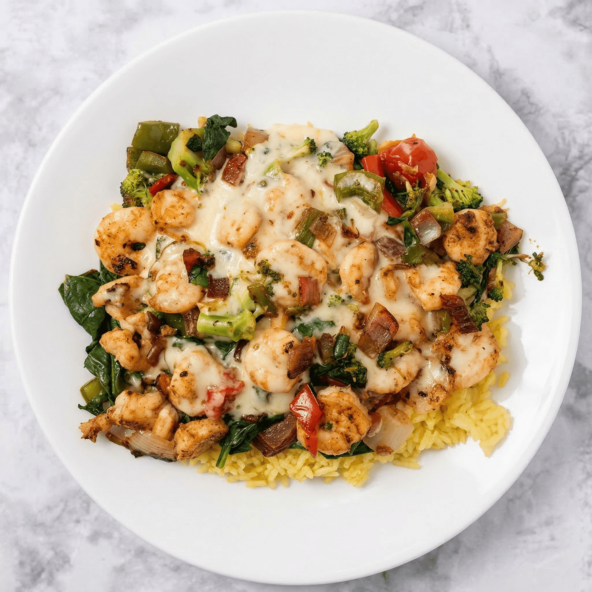 Shrimp Over Rice