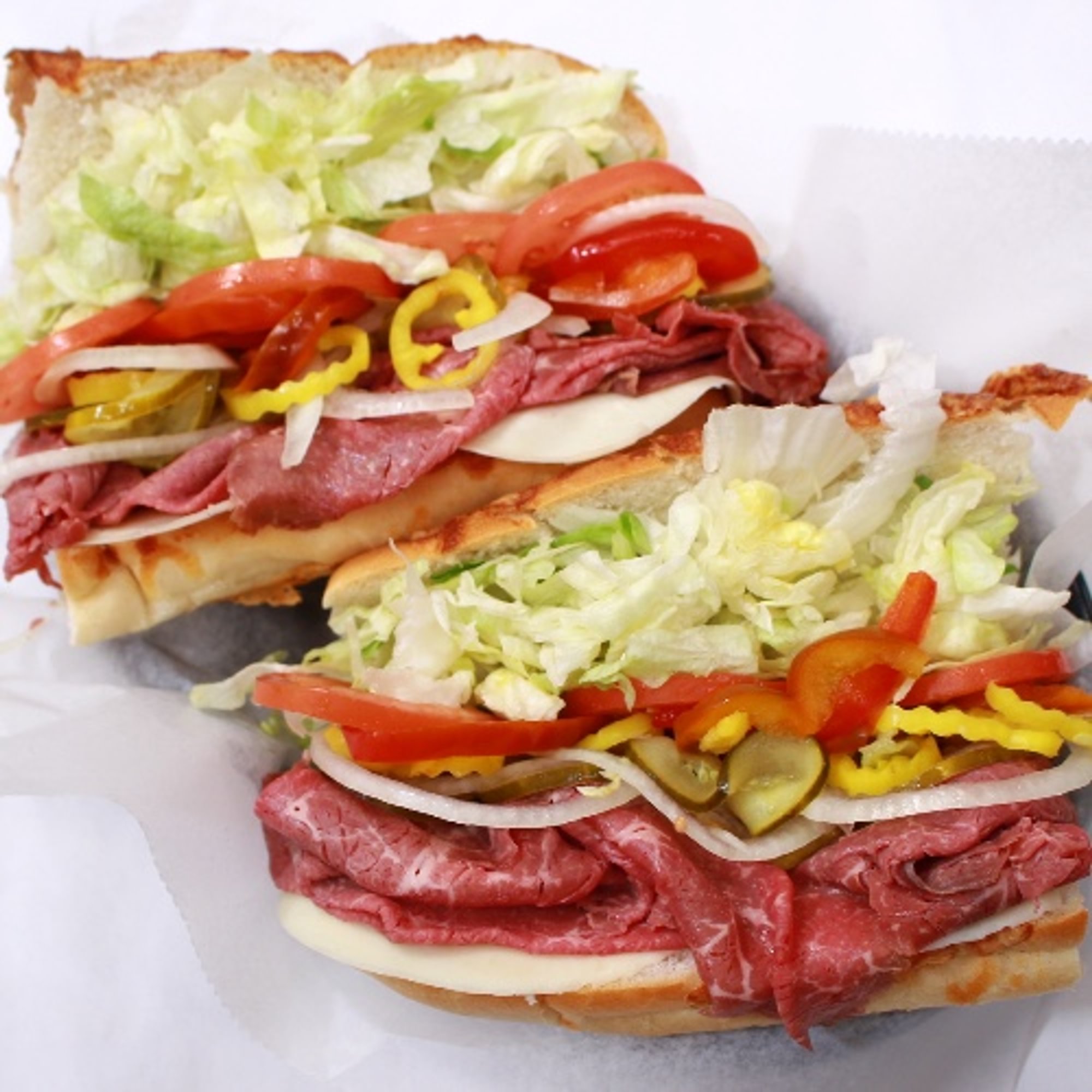 #8 Whole Roast Beef Sub.
