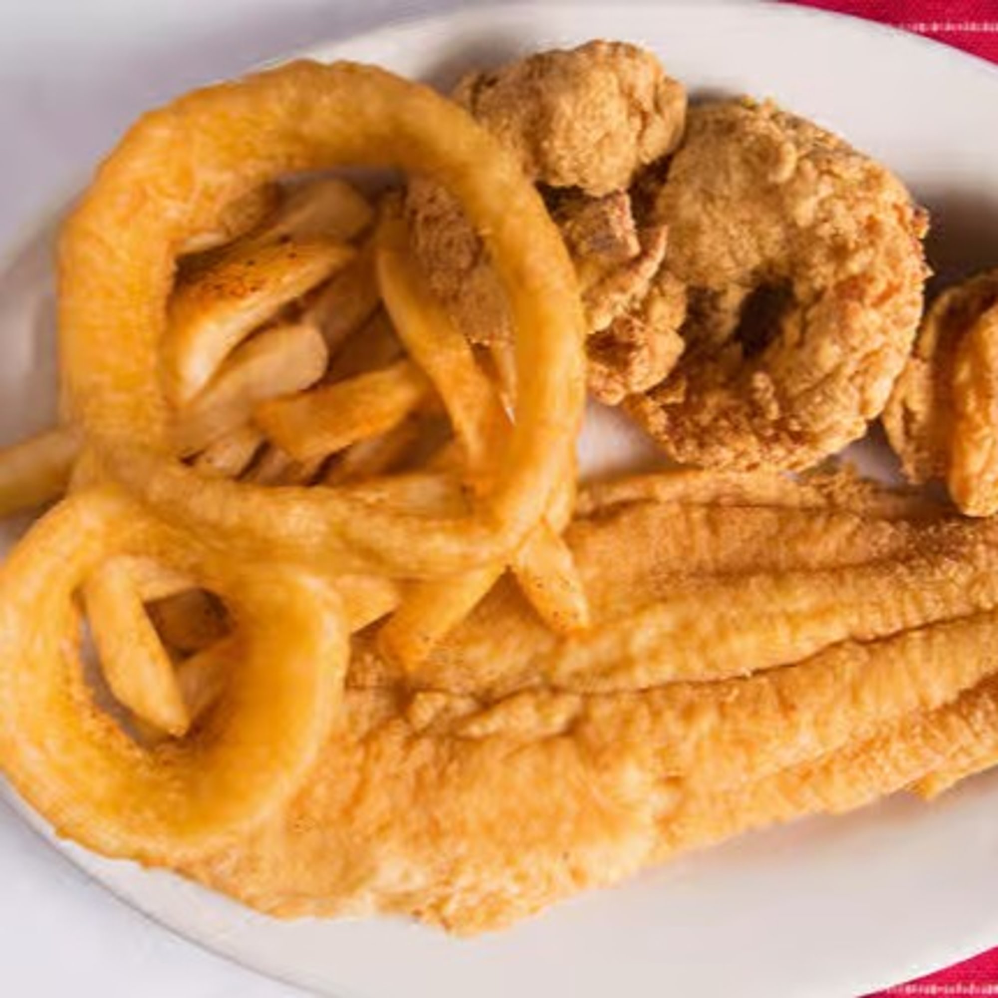 Sears tower fish and shrimp basket