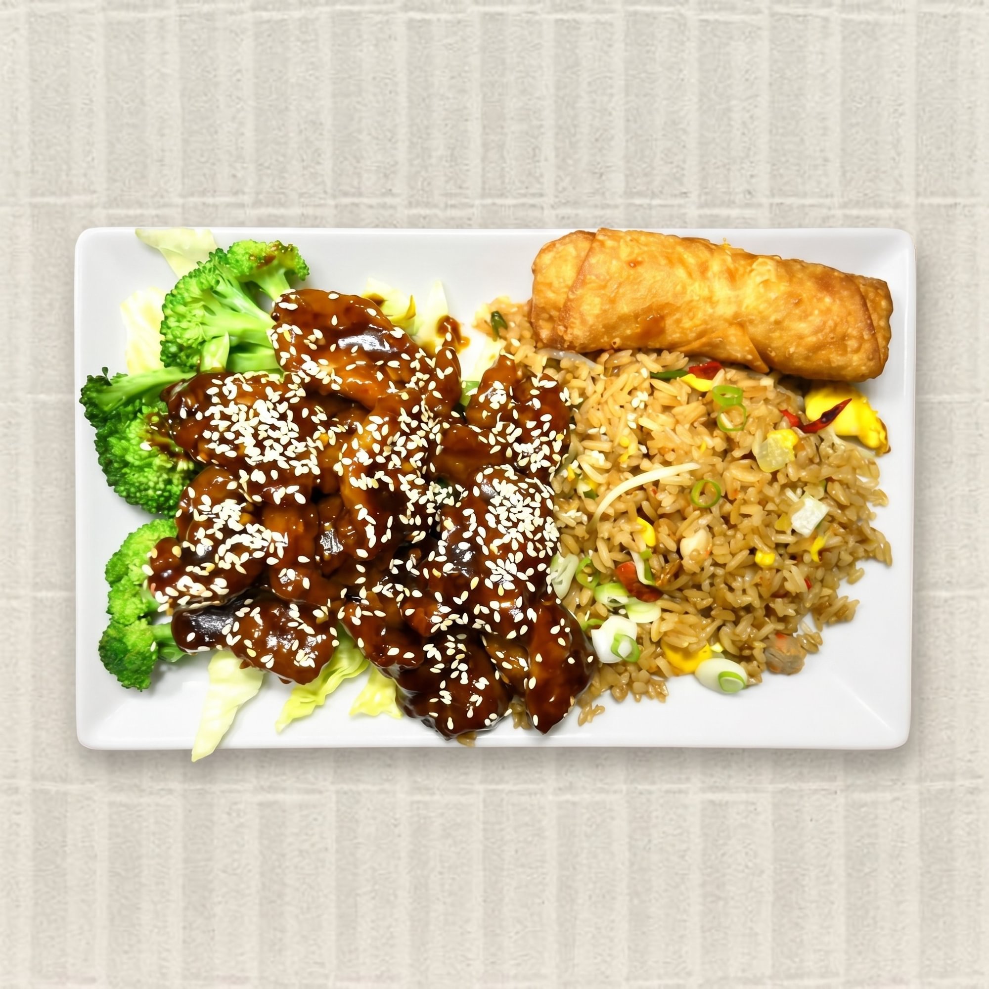 45. Sesame Chicken Platter