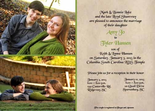 MCC Wedding Invitations Image