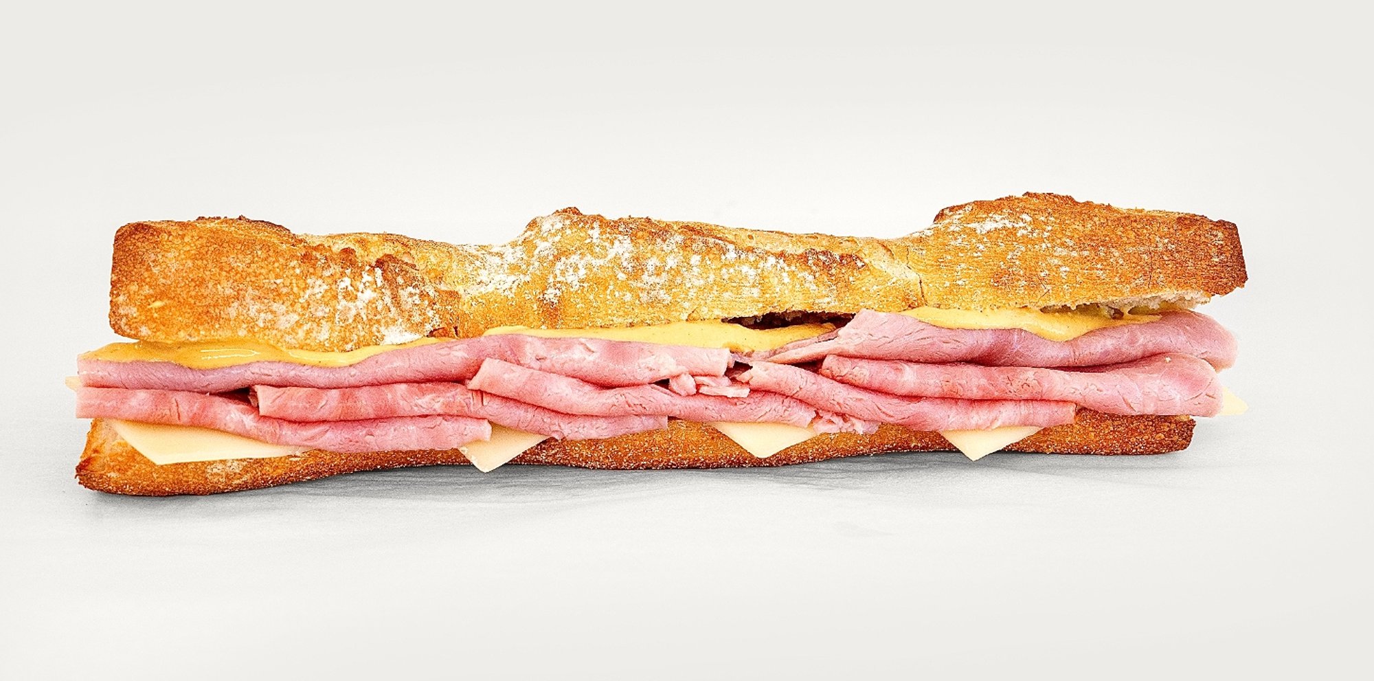 Ham & Gruyere Cheese Baguette Sandwich