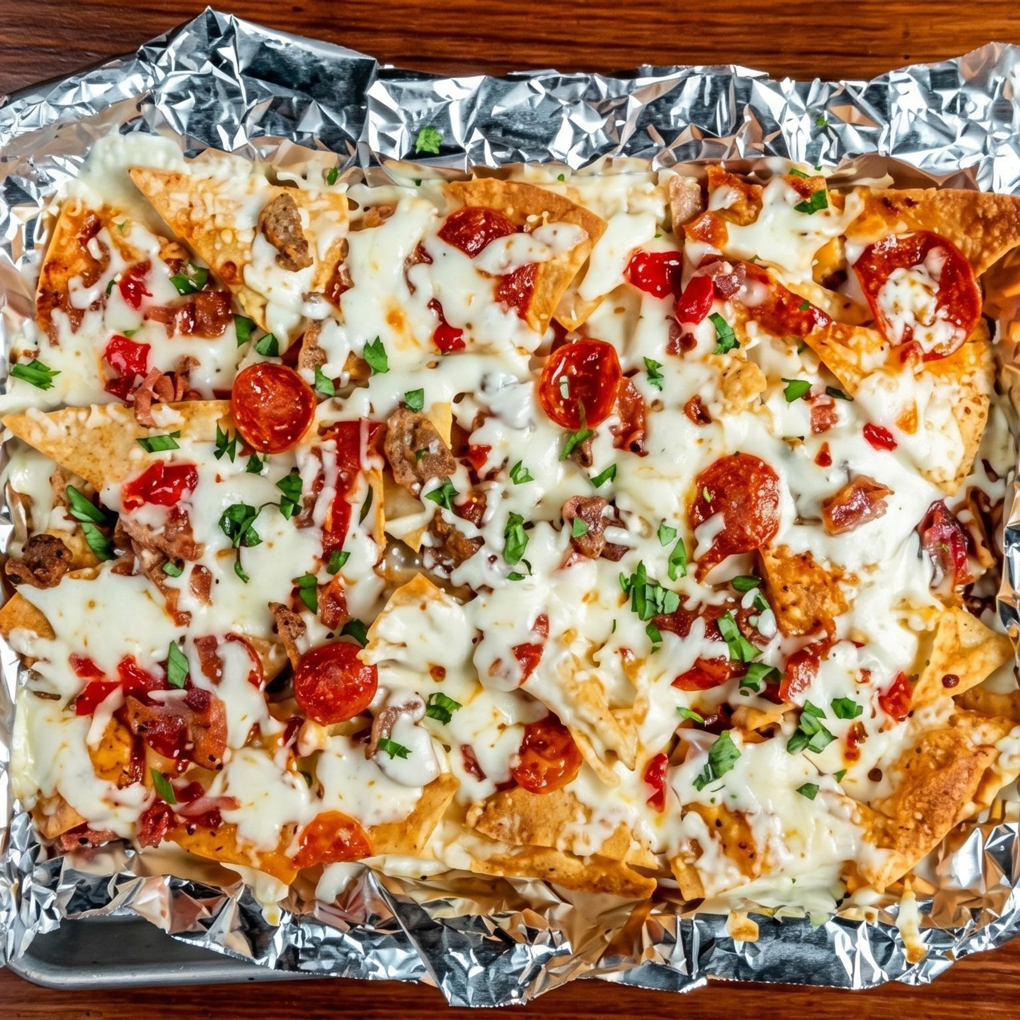 Meatza Nachos