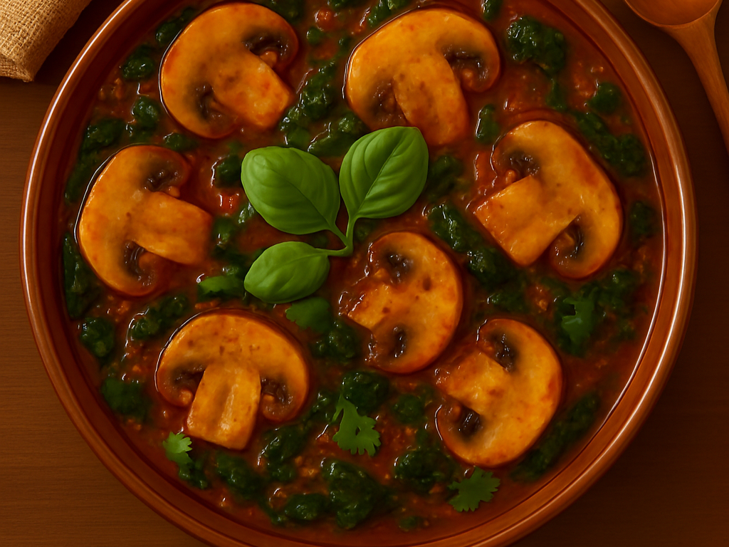 Mushroom Palak (V, NF, GF)