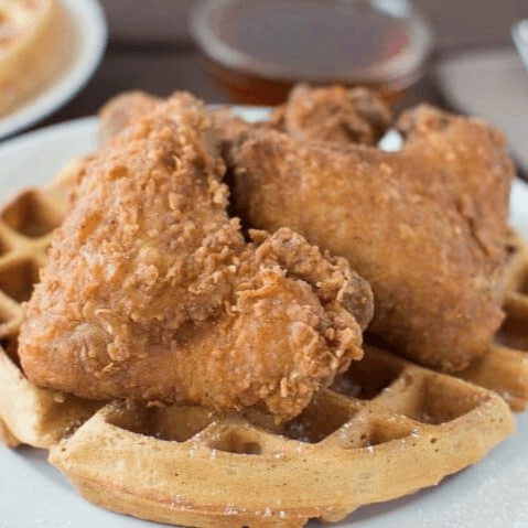 6pc Cut Wings with Waffle