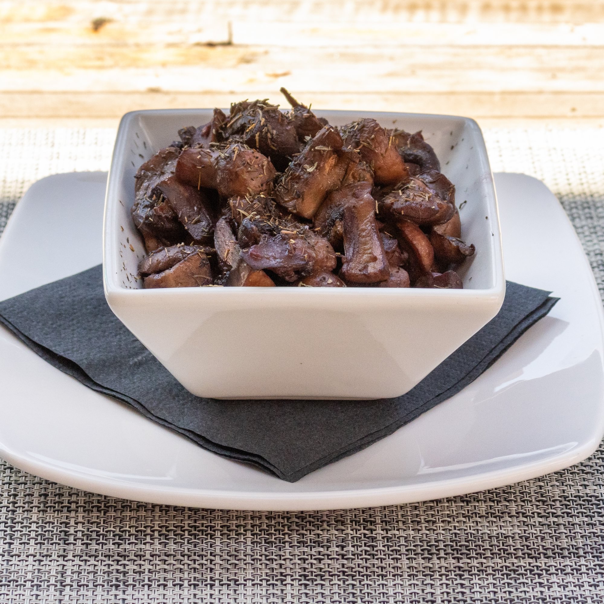 Red Wine Braised Mushrooms