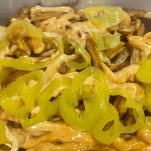 Garlic aioli fries