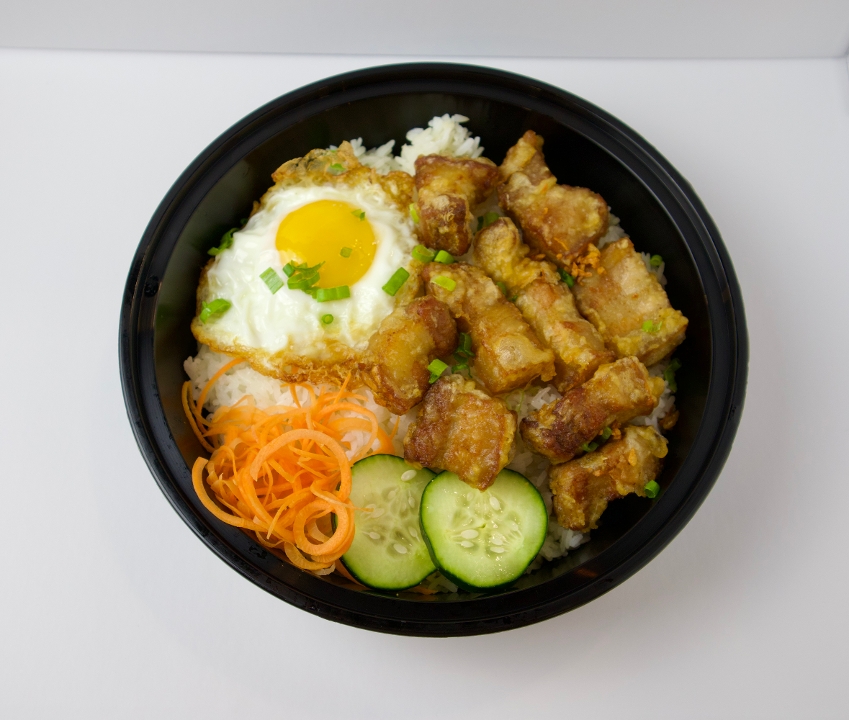 CRISPY PORK BELLY MEGA PLATE (Thit Heo Chien Gion)