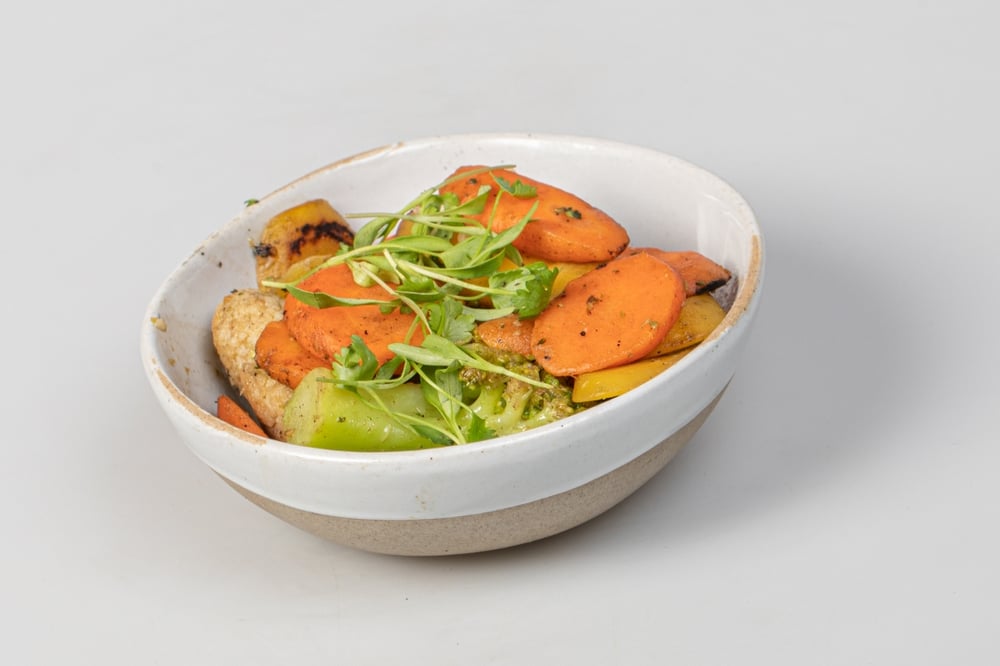 Wok-Smoked vegetables