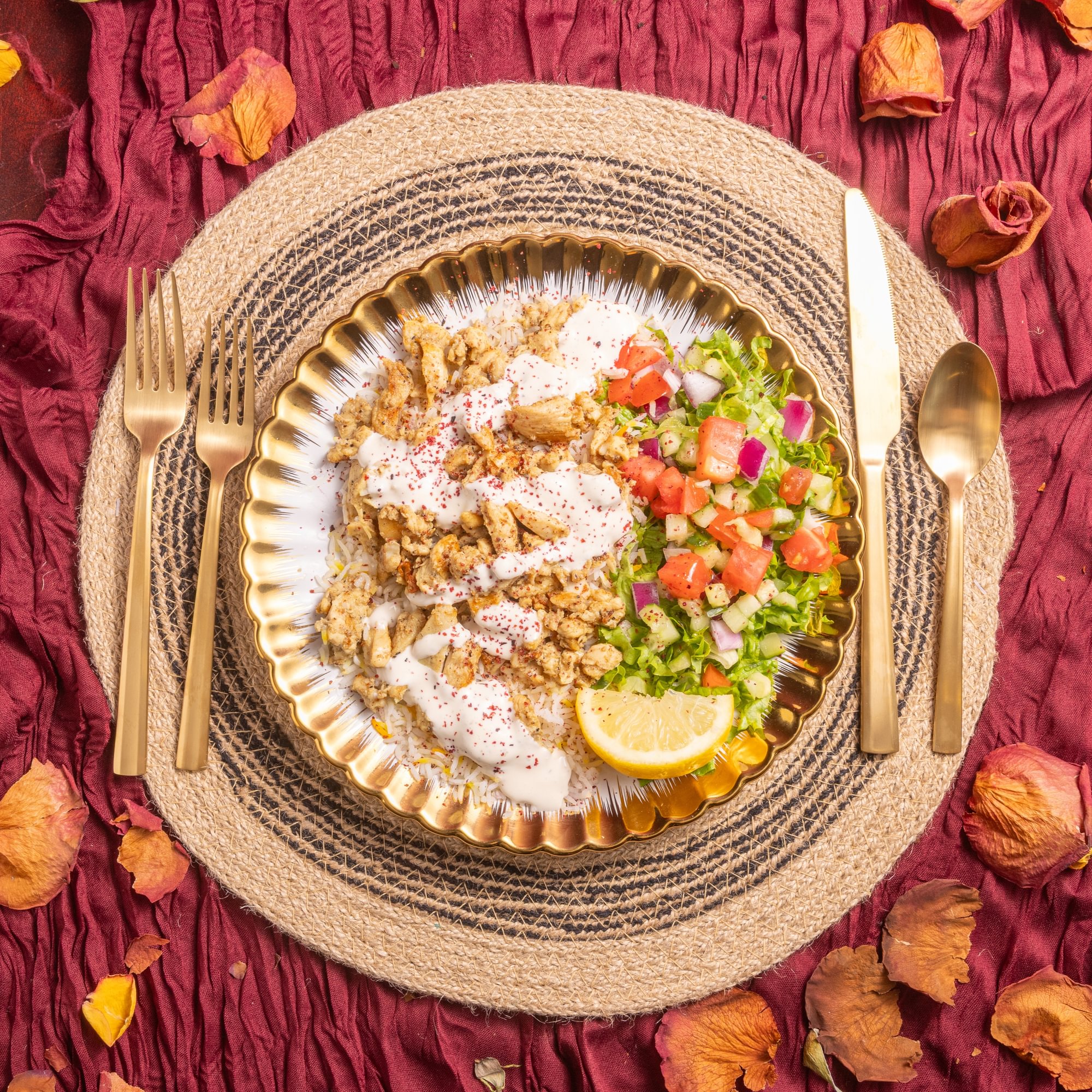 Chicken Shawarma Over Rice