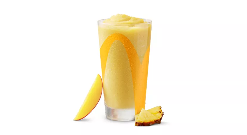 Smoothie aux fruits mangue-ananas