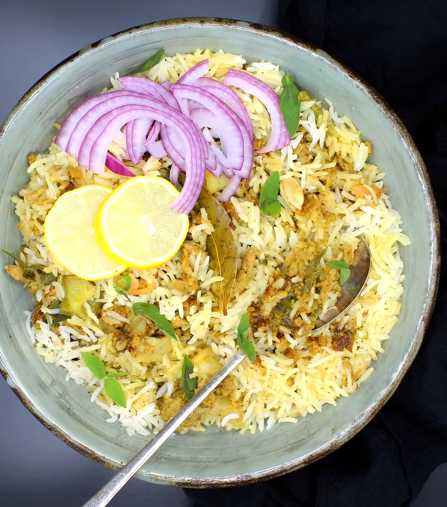 Vegetable Kheema Biriyani (V) (Signature Item)