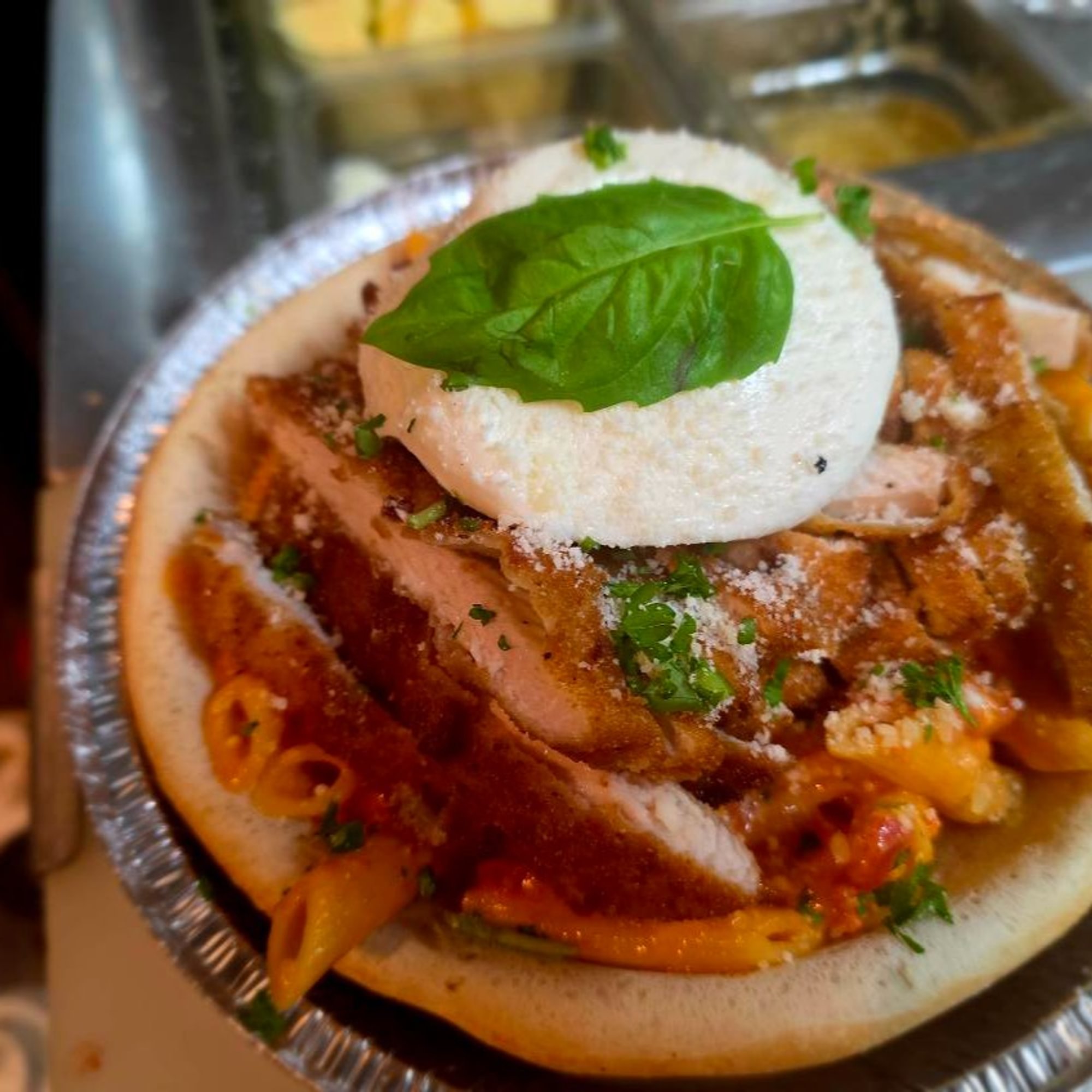 Pasta Bread Bowl Gnocchi Burrata