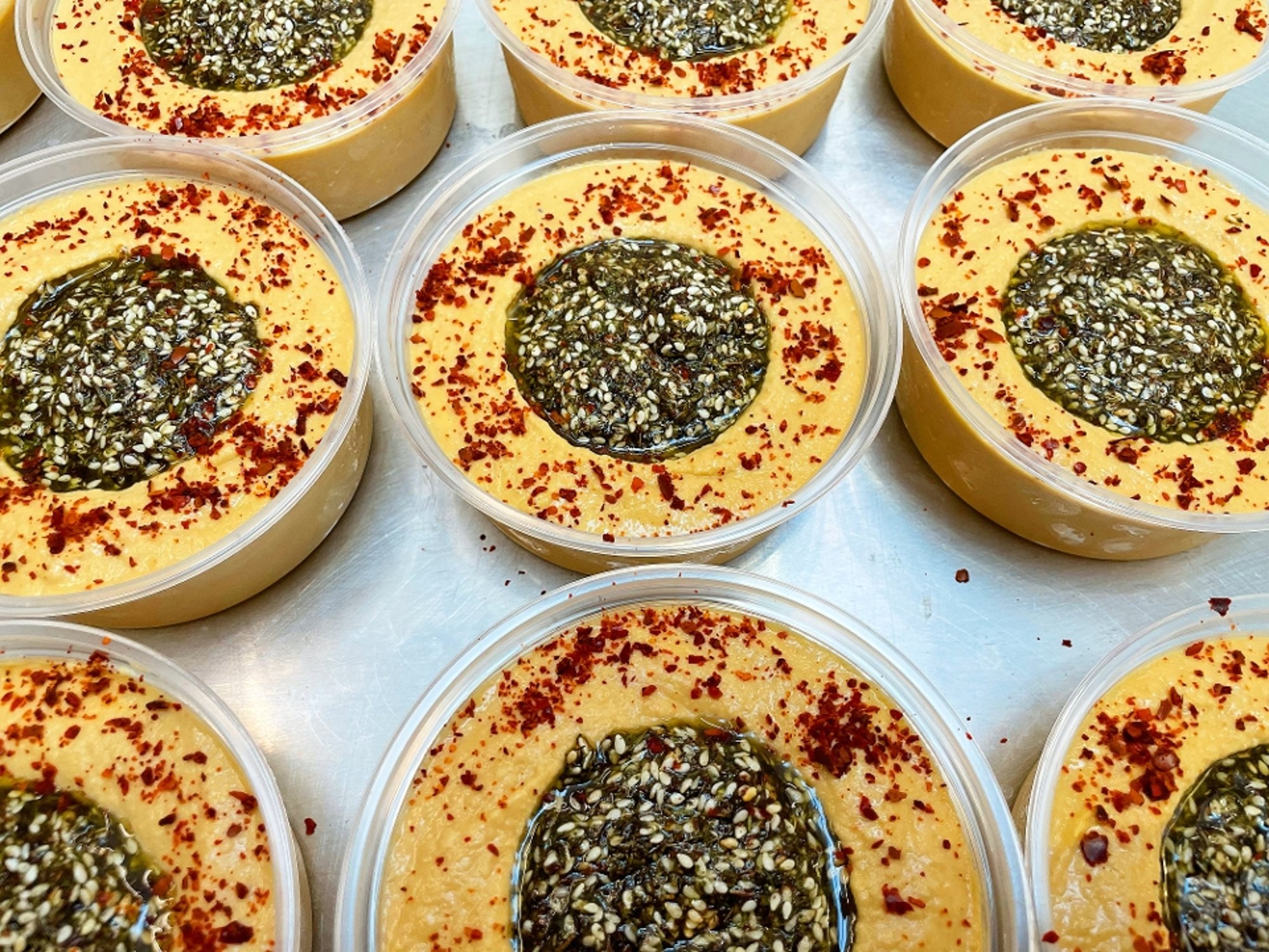 Hummus with Za’atar (Herbs)