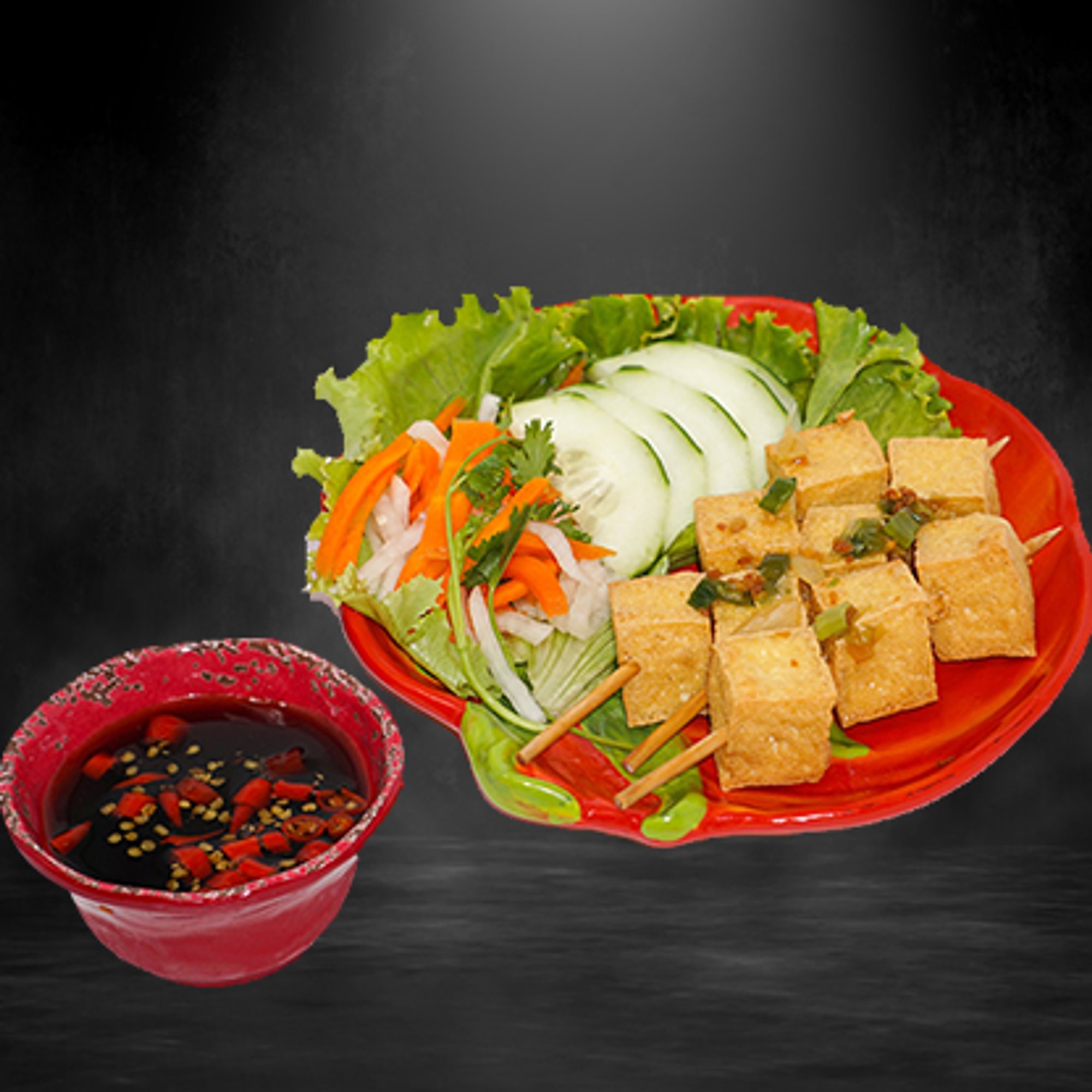 V2. Fried Tofu - Đậu Hủ Chiên