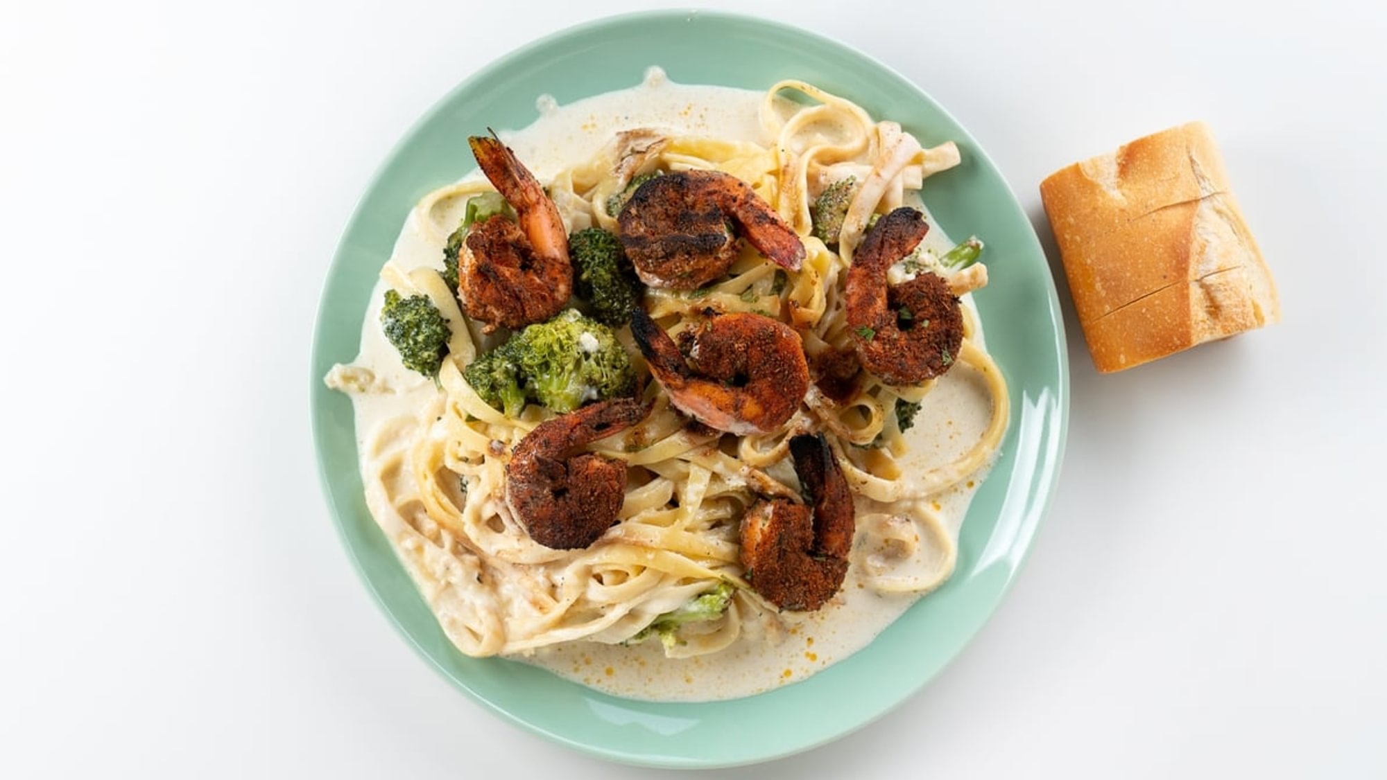 Blackened Shrimp Alfredo