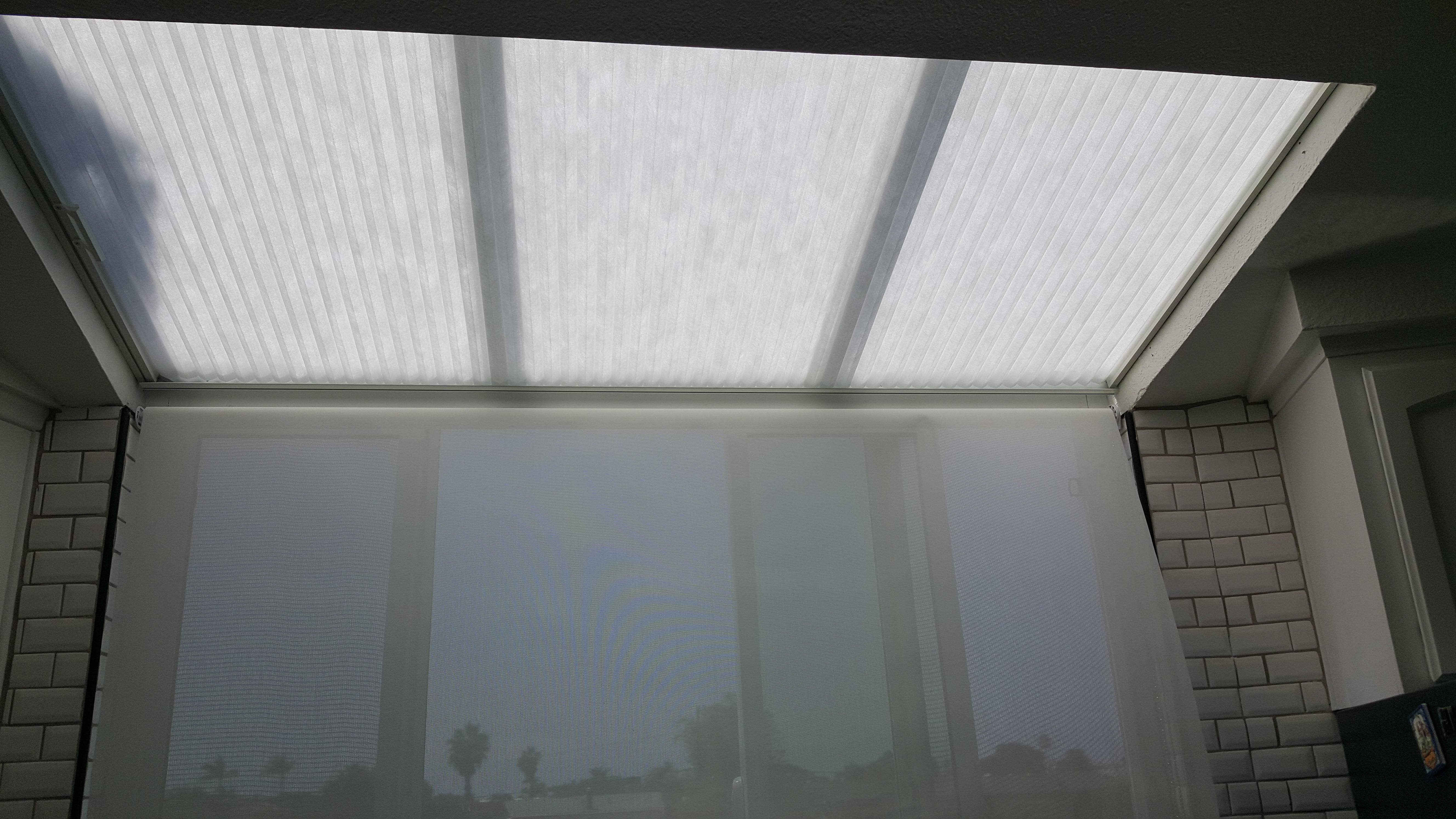 Do you have a skylight?  Cut down the heat and install a custom shade.  Like your view but want to cut glare?  Install a solar shade like this homeowner did in Crown Point.