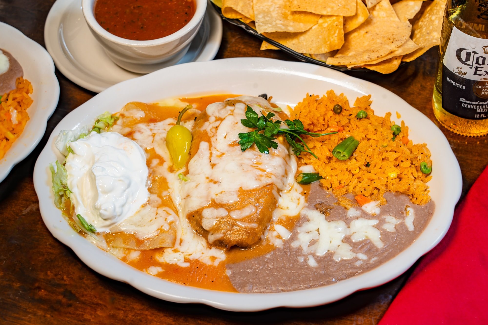 10. One Enchilada Ranchera & One Chile Relleno