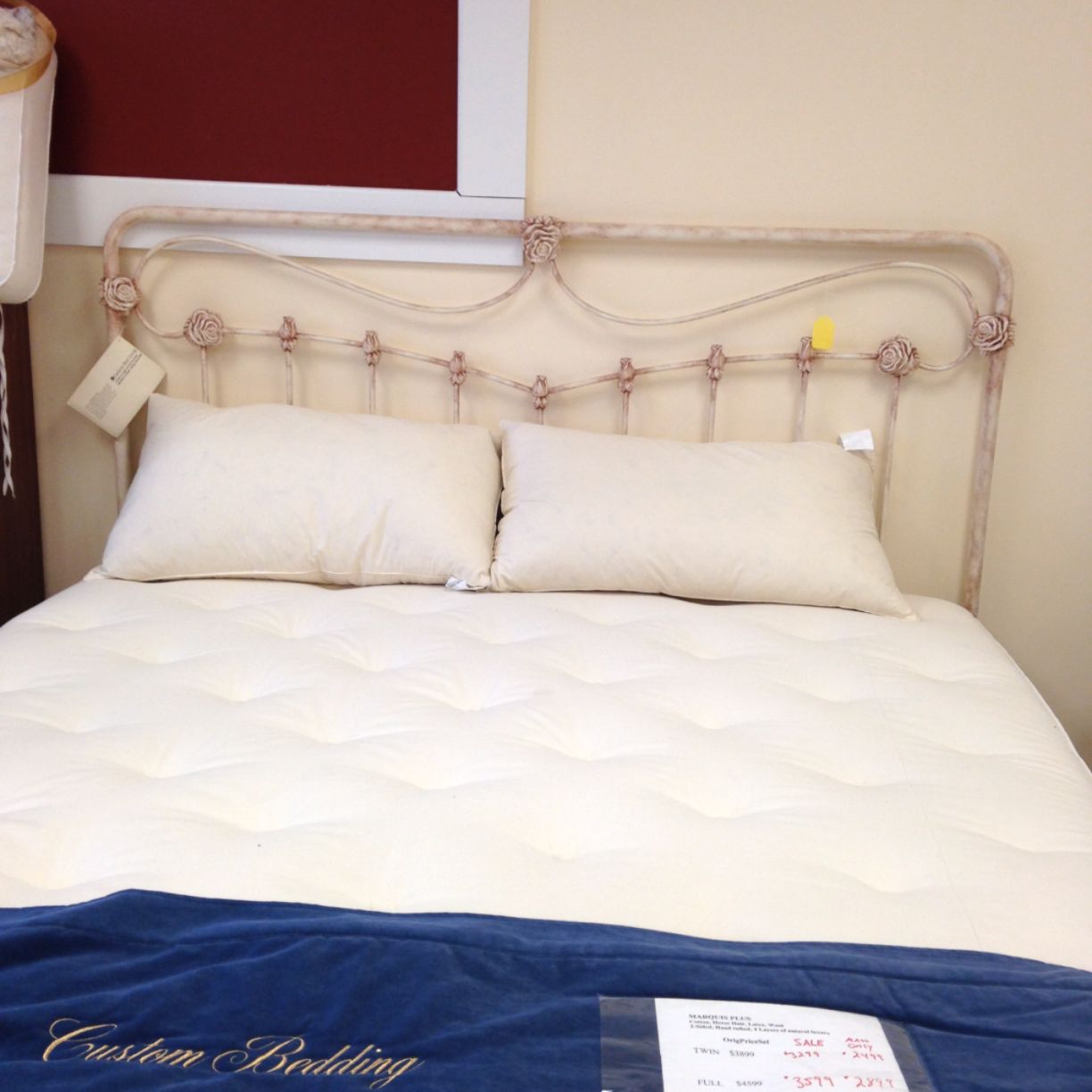 Orange Mattress - Custom Bedding Photo