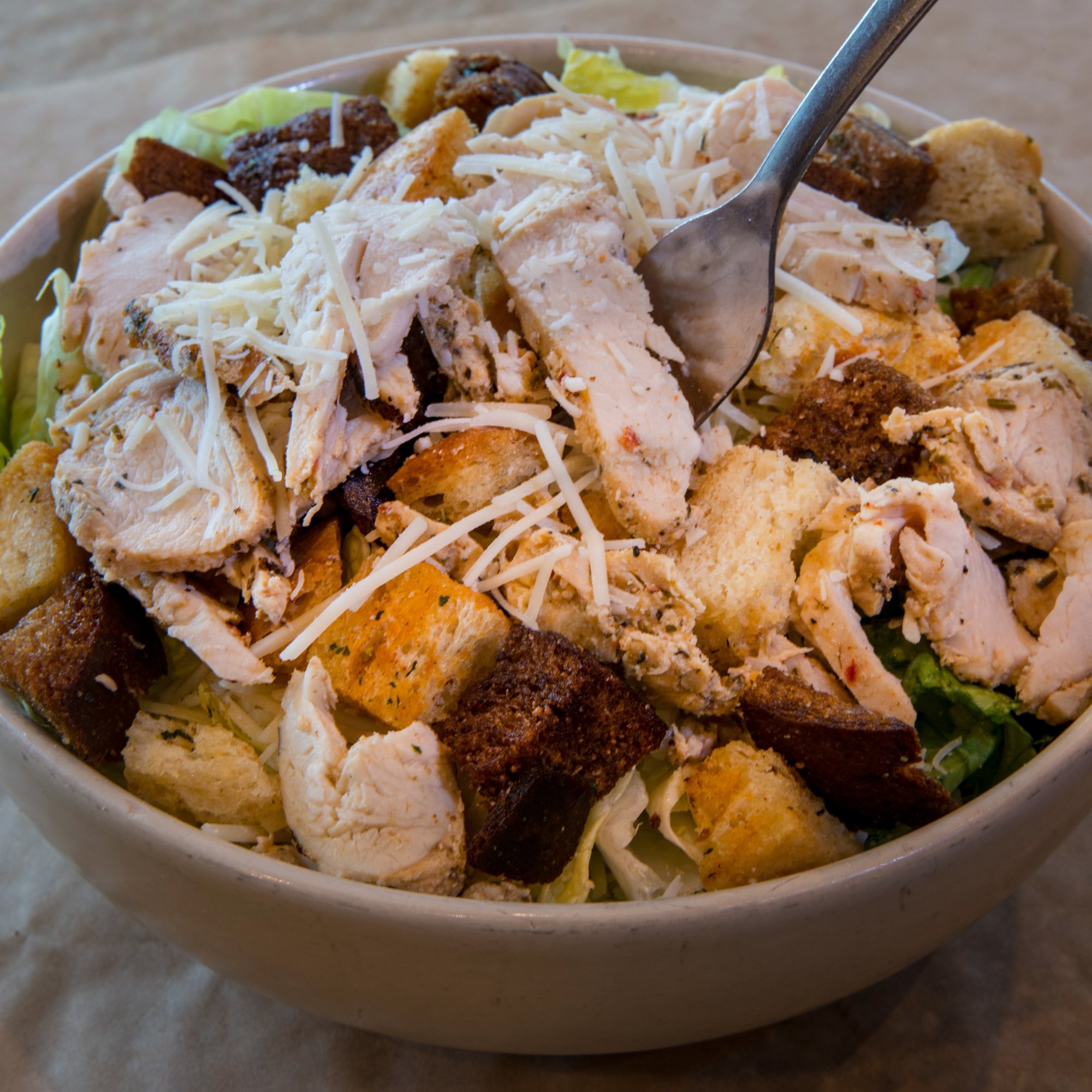 Roasted Chicken Caesar Salad