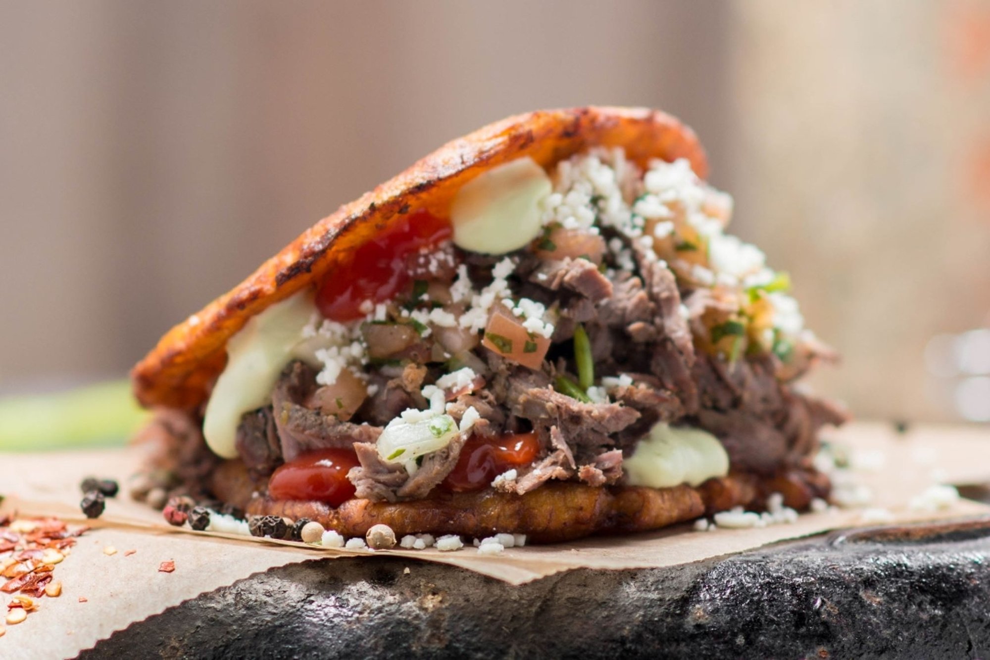 Patacon Carne al Grill/Grilled Beef