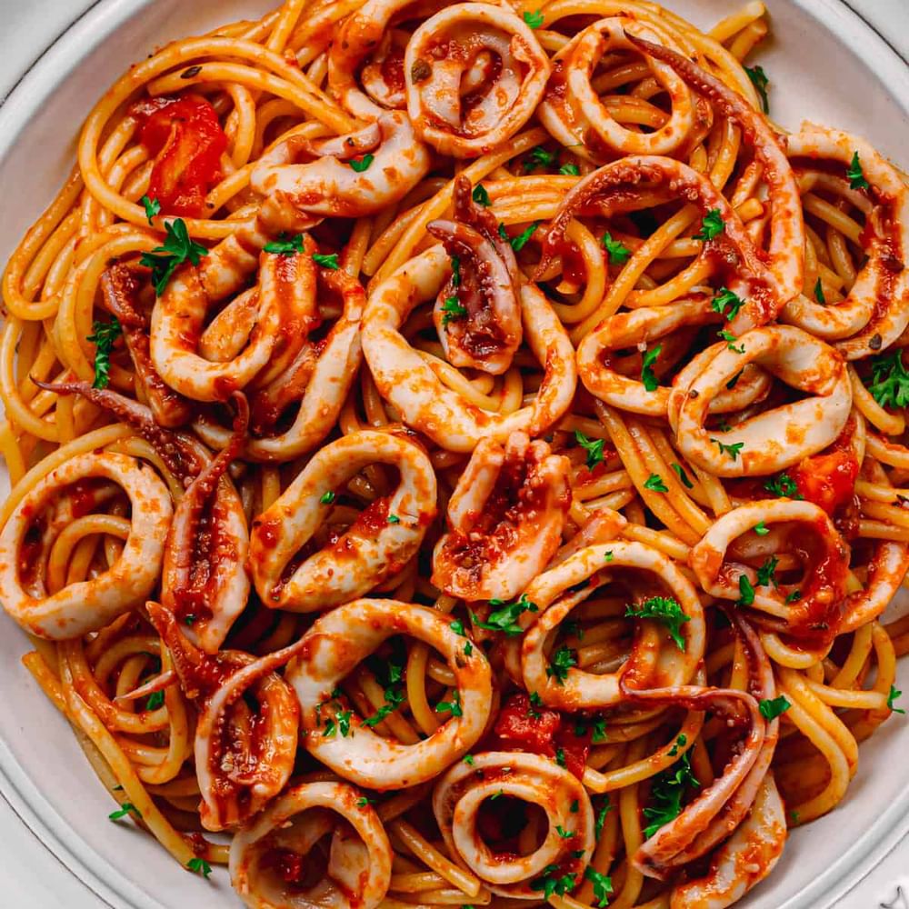 Spaghetti Calamari Giardino