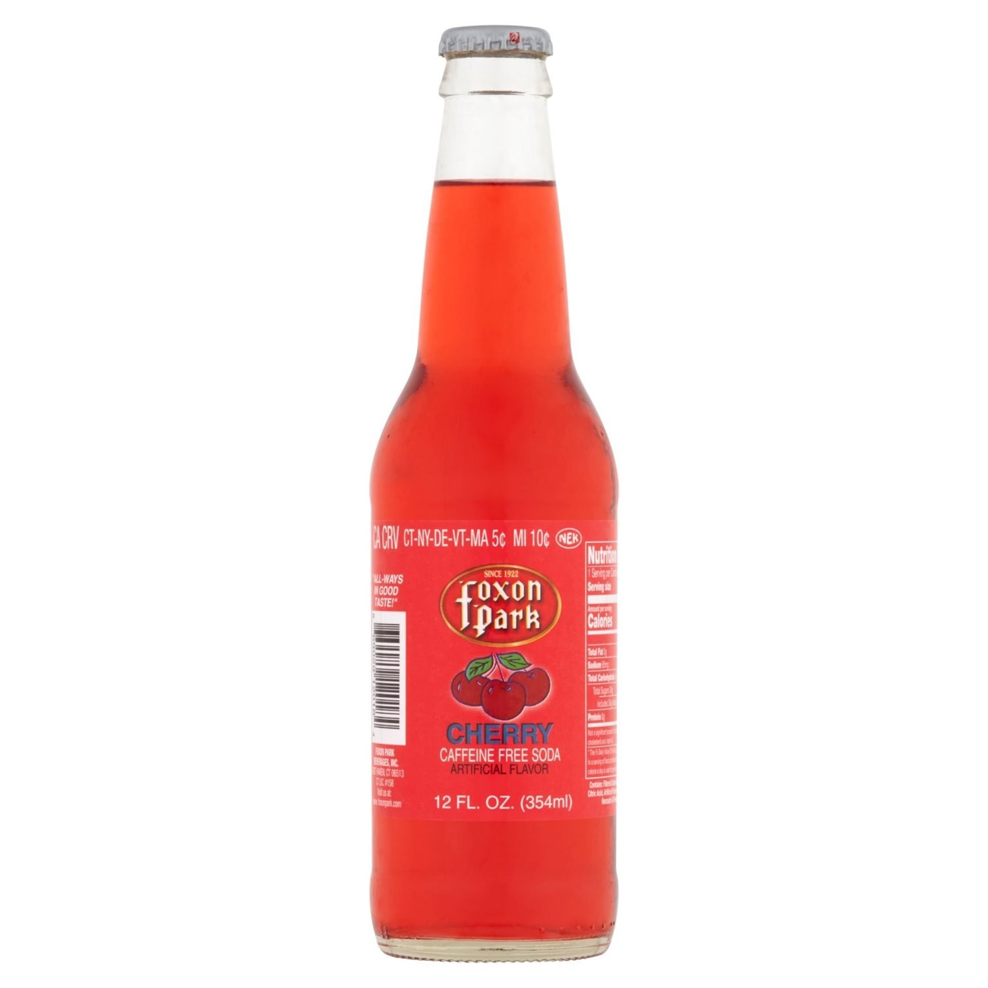 Cherry Foxon Park Soda 12oz