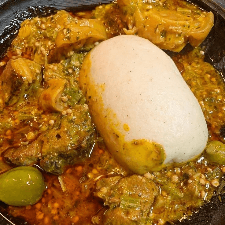 Banku With Okro Soup
