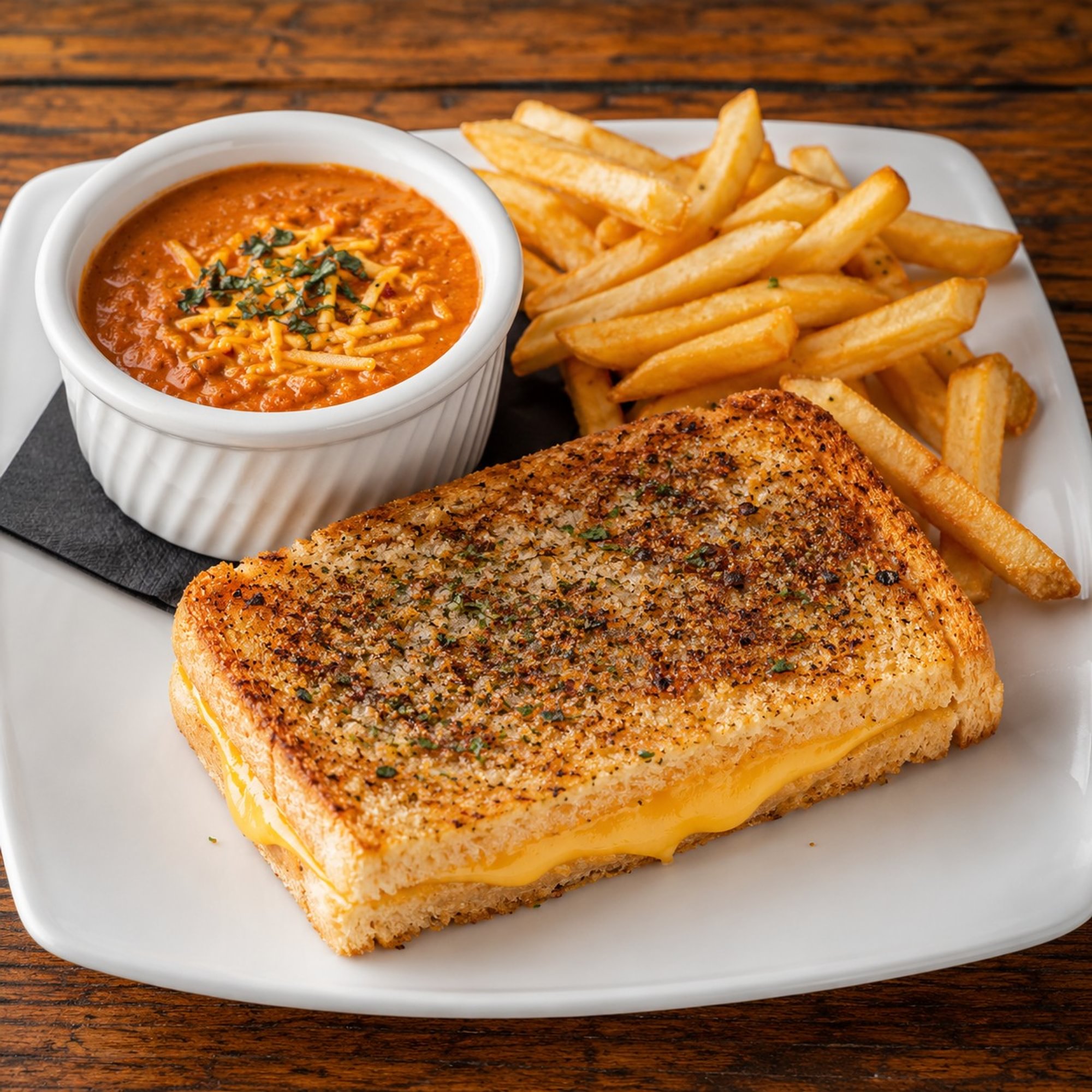 Fire Grilled Cheese Sandwich