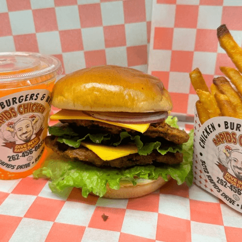 Double-Decker Fish Burger Meal