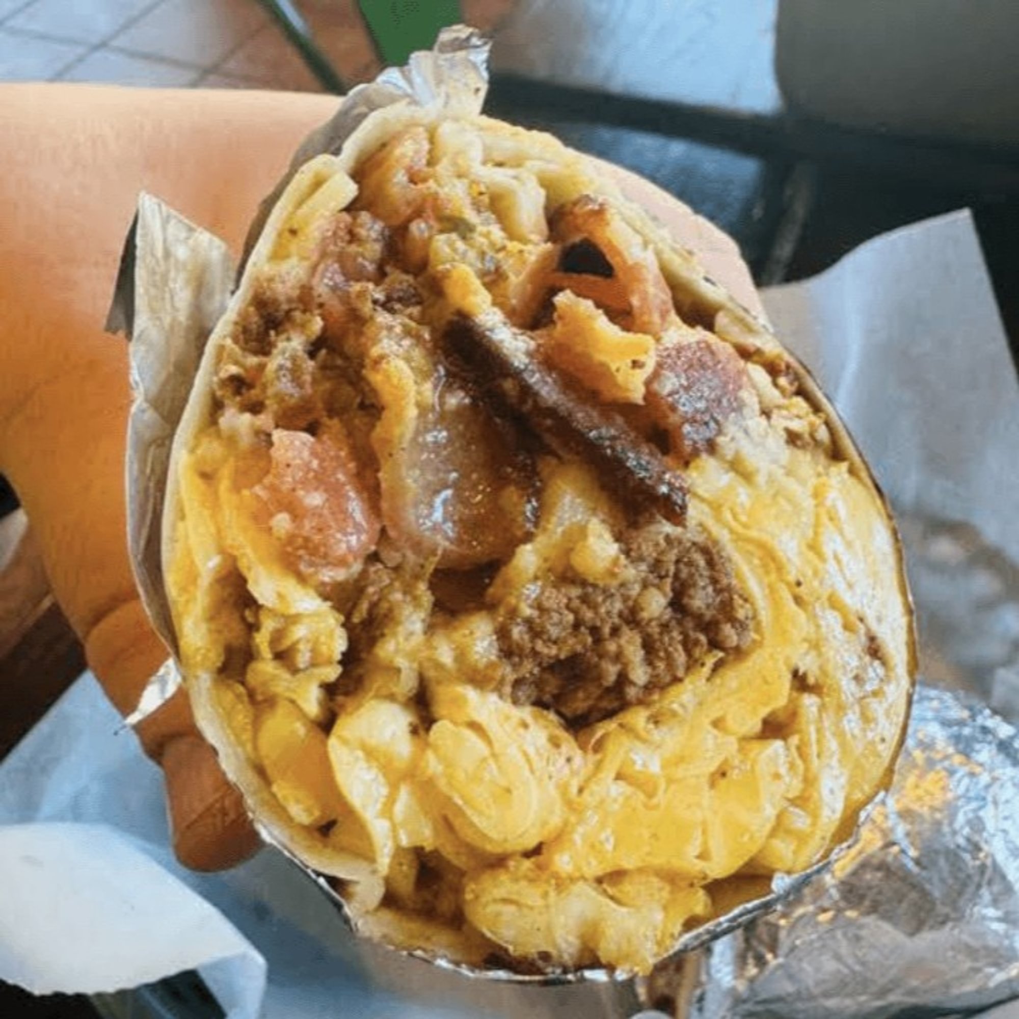 Steak Bacon & Eggs Burrito