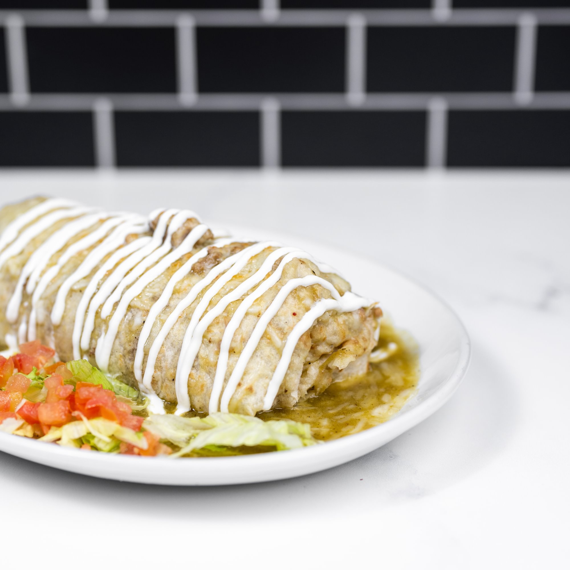 Chile Verde Wet Burrito