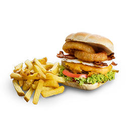 The London Eye onion Burger