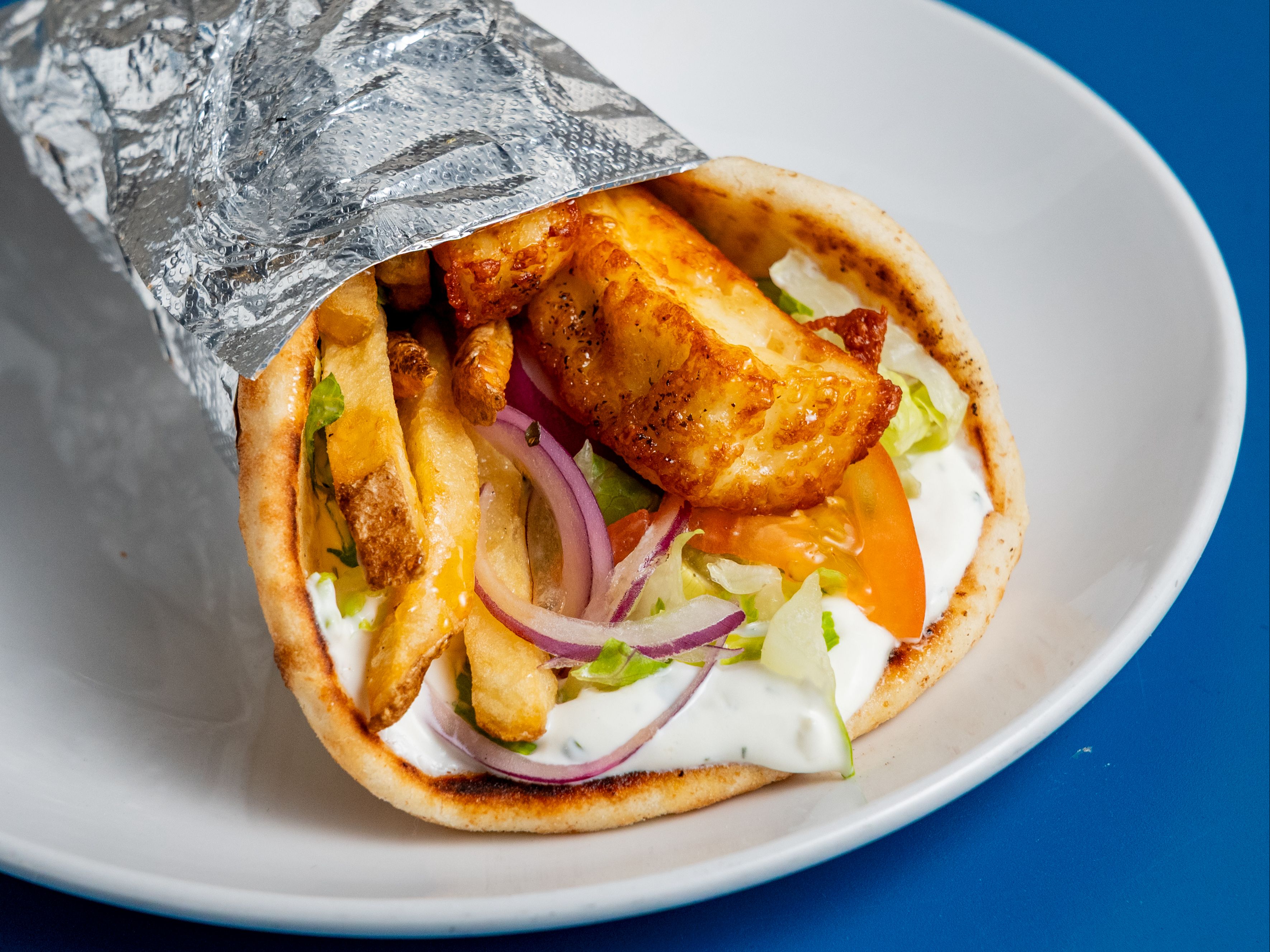 Fried Halloumi Pita