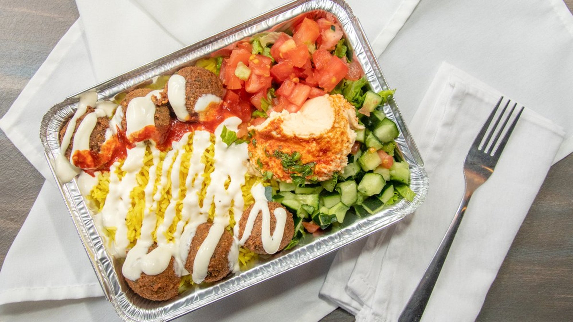 Falafel Over Rice