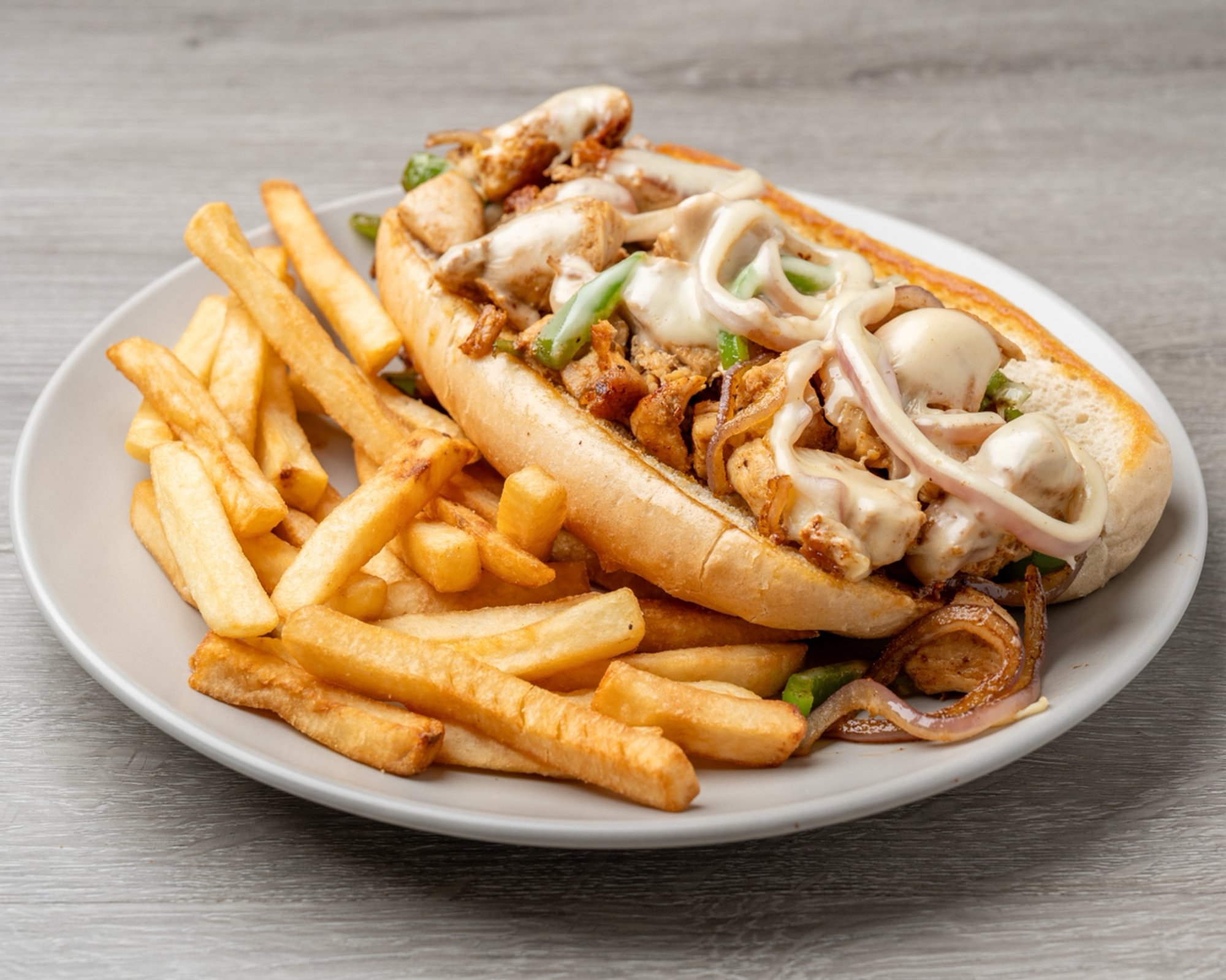 Chicken Philly Cheese Sandwich