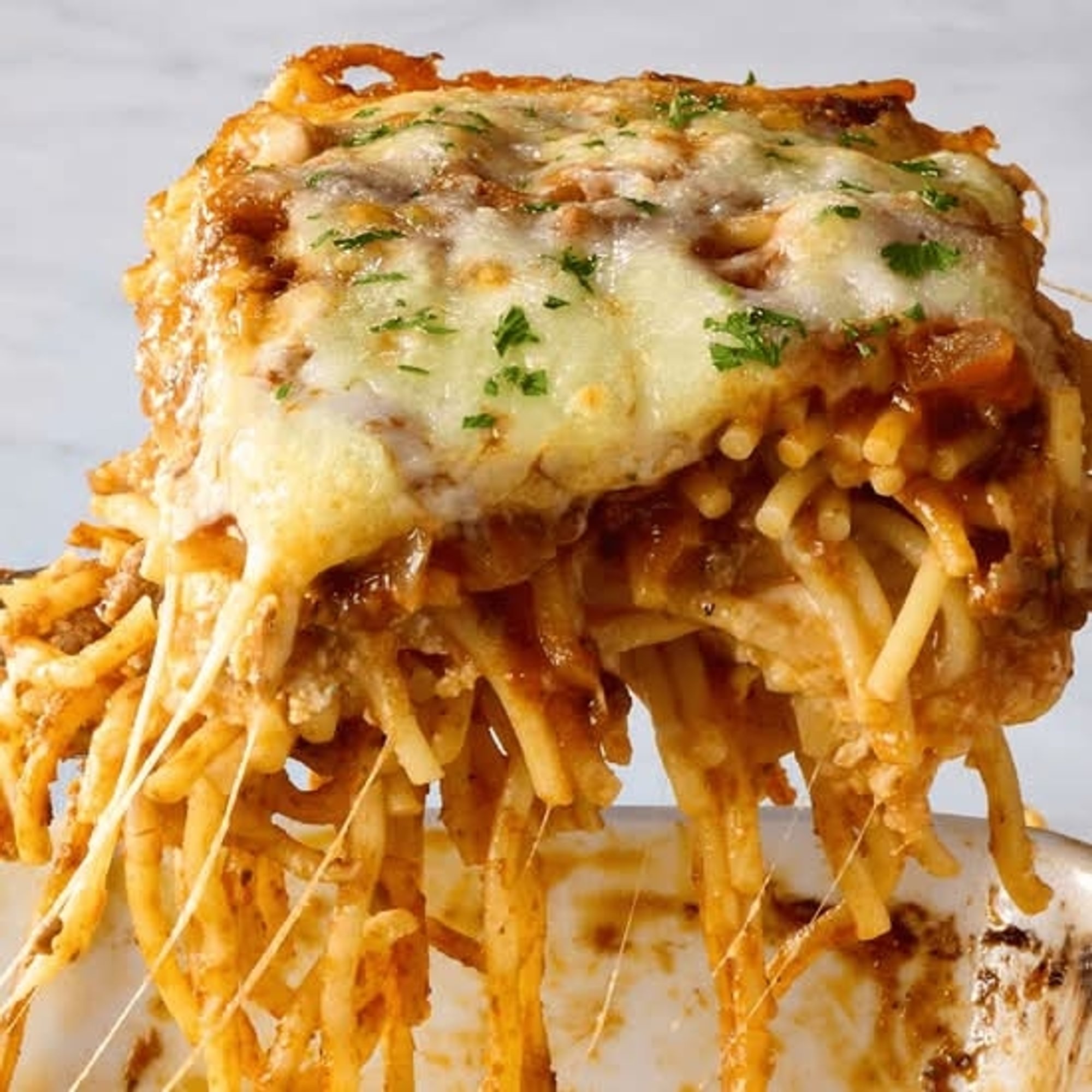 Baked Spaghetti Meat Sauce