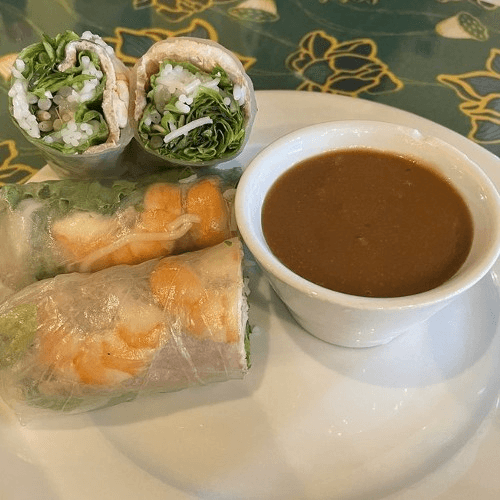 Steamed Pork and Shrimp Fresh Rolls